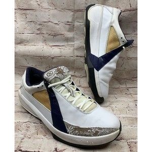 Jordan Men's 20 OG Low Midnight Logo White Navy 311247-142 Size 12